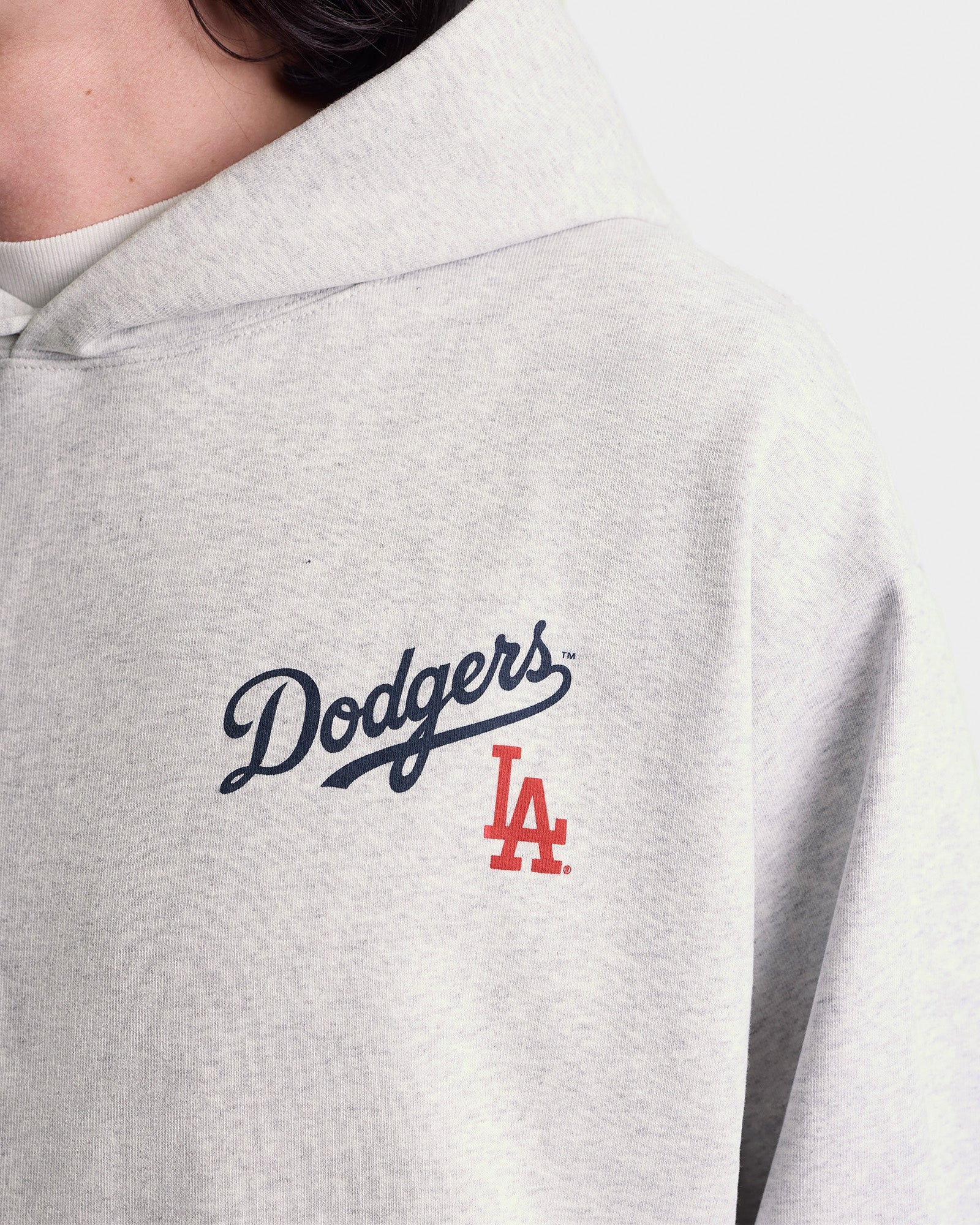 Sweat à capuche Dodgers Serif à poche - Heather Gray