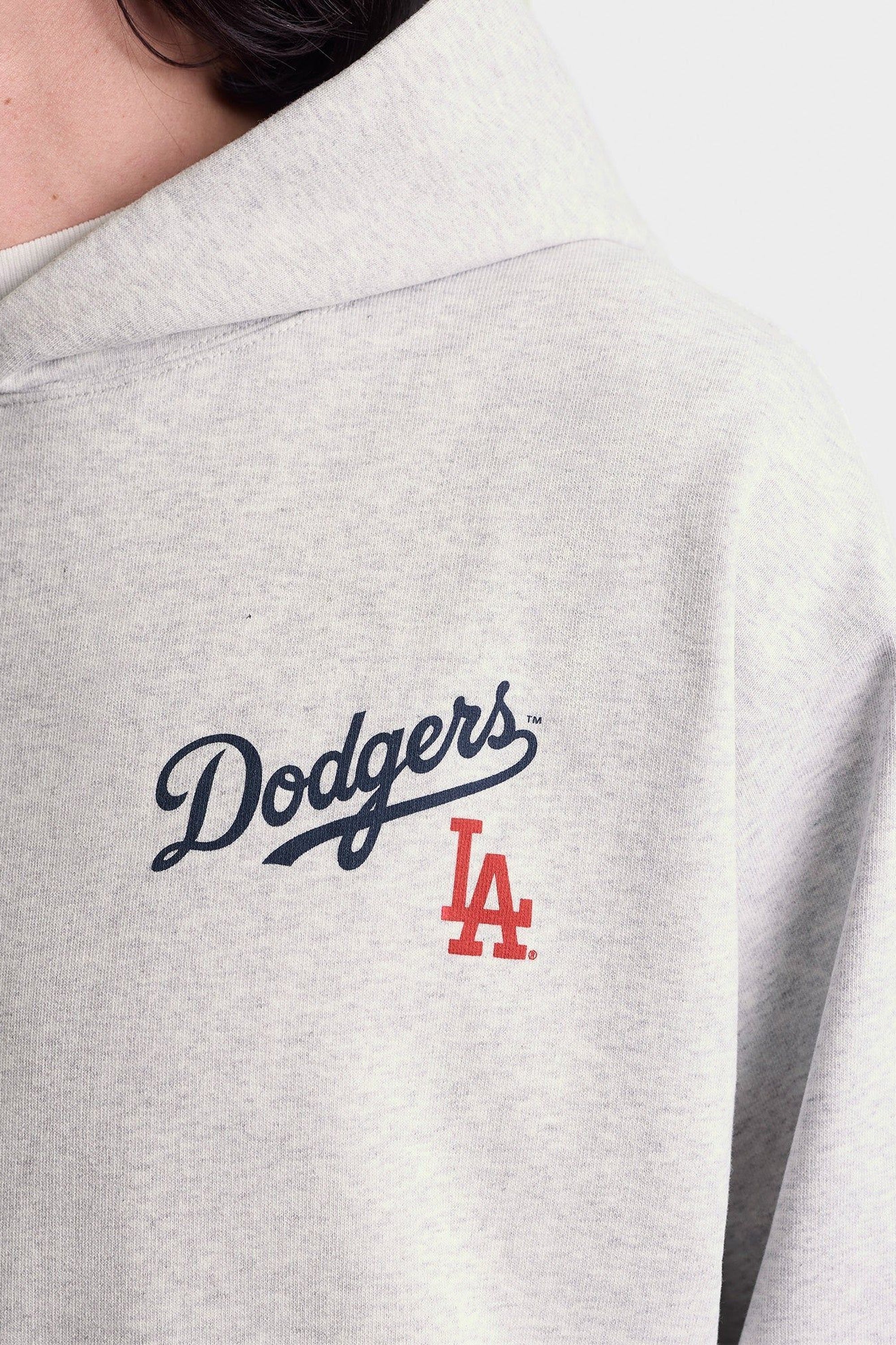 Sweat à capuche Dodgers Serif à poche - Heather Gray