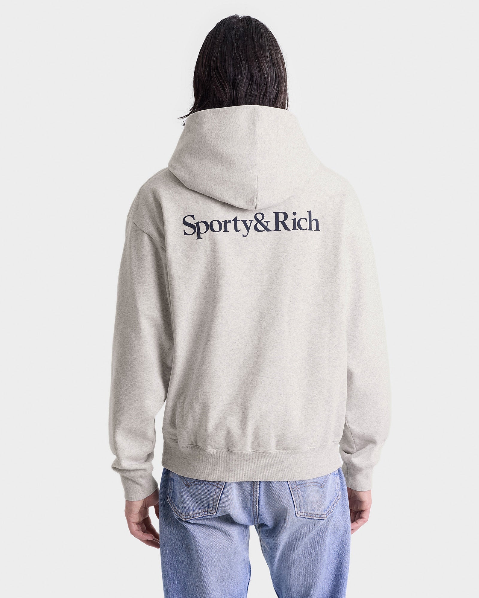 Sweat à capuche Dodgers Serif à poche - Heather Gray