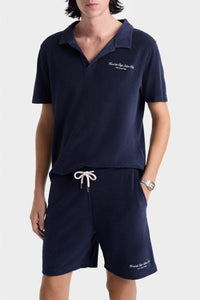 Bermuda Eden Script en velours - Dark Navy
