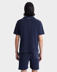 Bermuda Eden Script en velours - Dark Navy