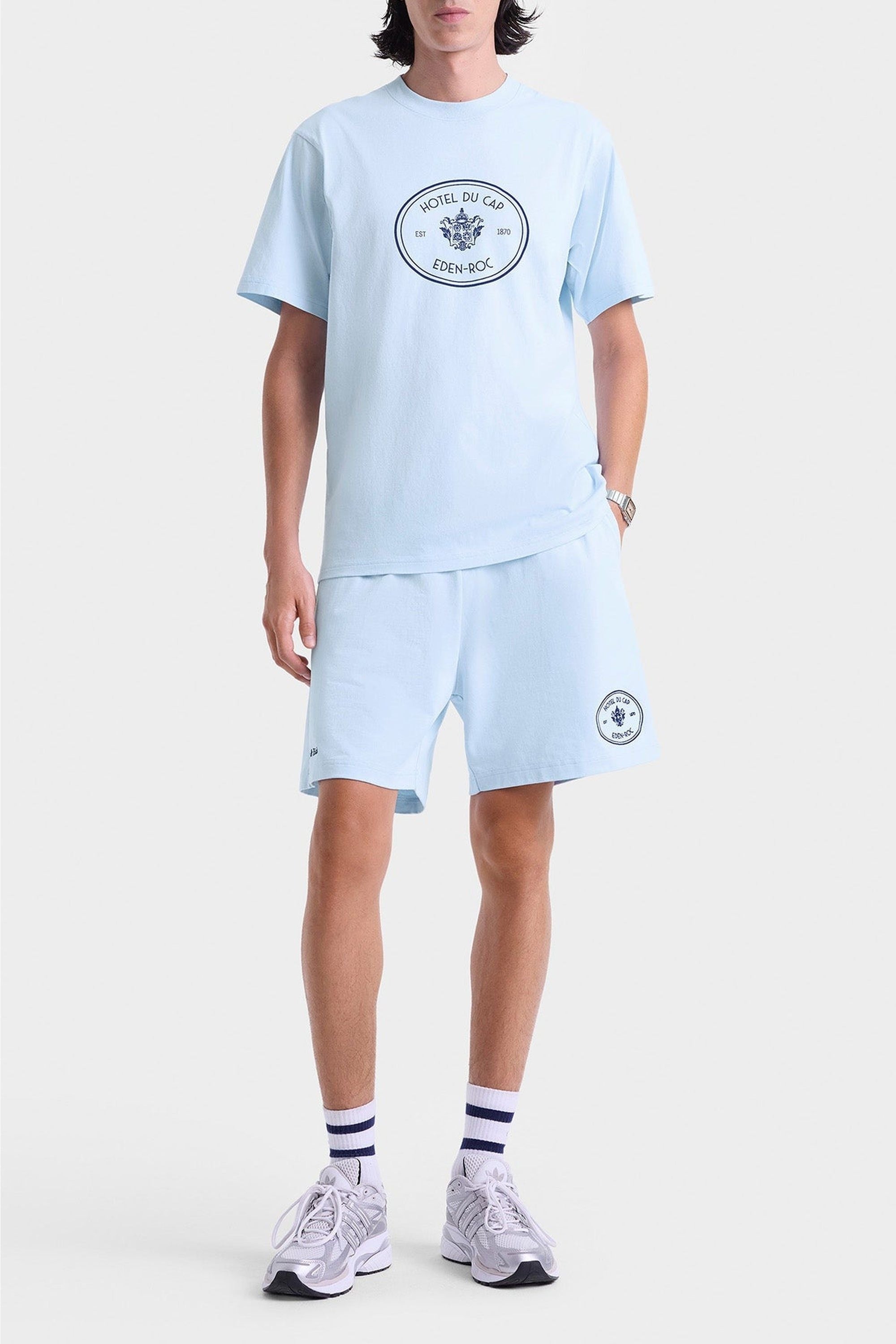 T-shirt Eden Crest avec écusson - Ciel