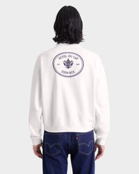 Sweatshirt Eden Crest à broderie - White