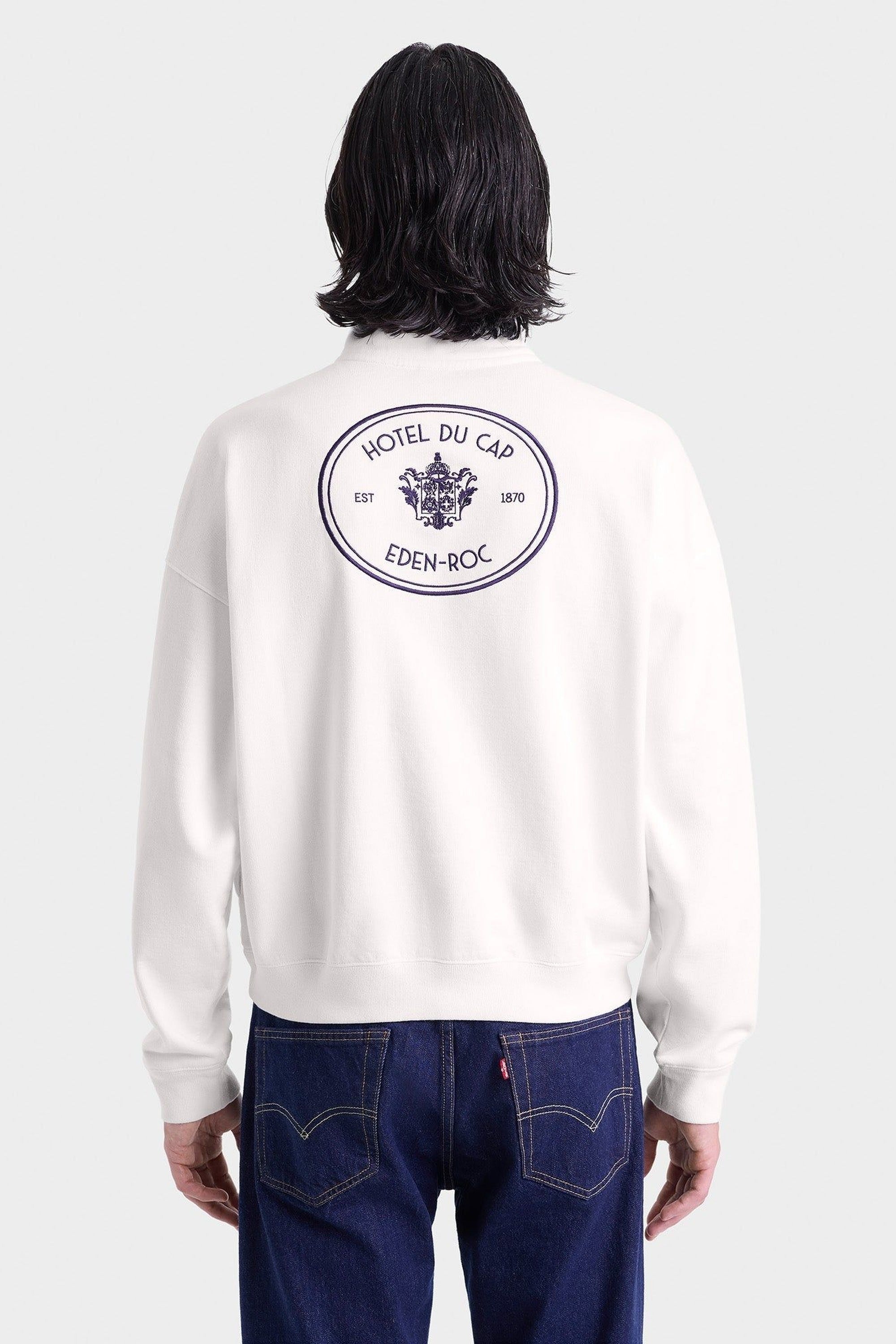 Pull à col zippé Eden Crest - Blanc