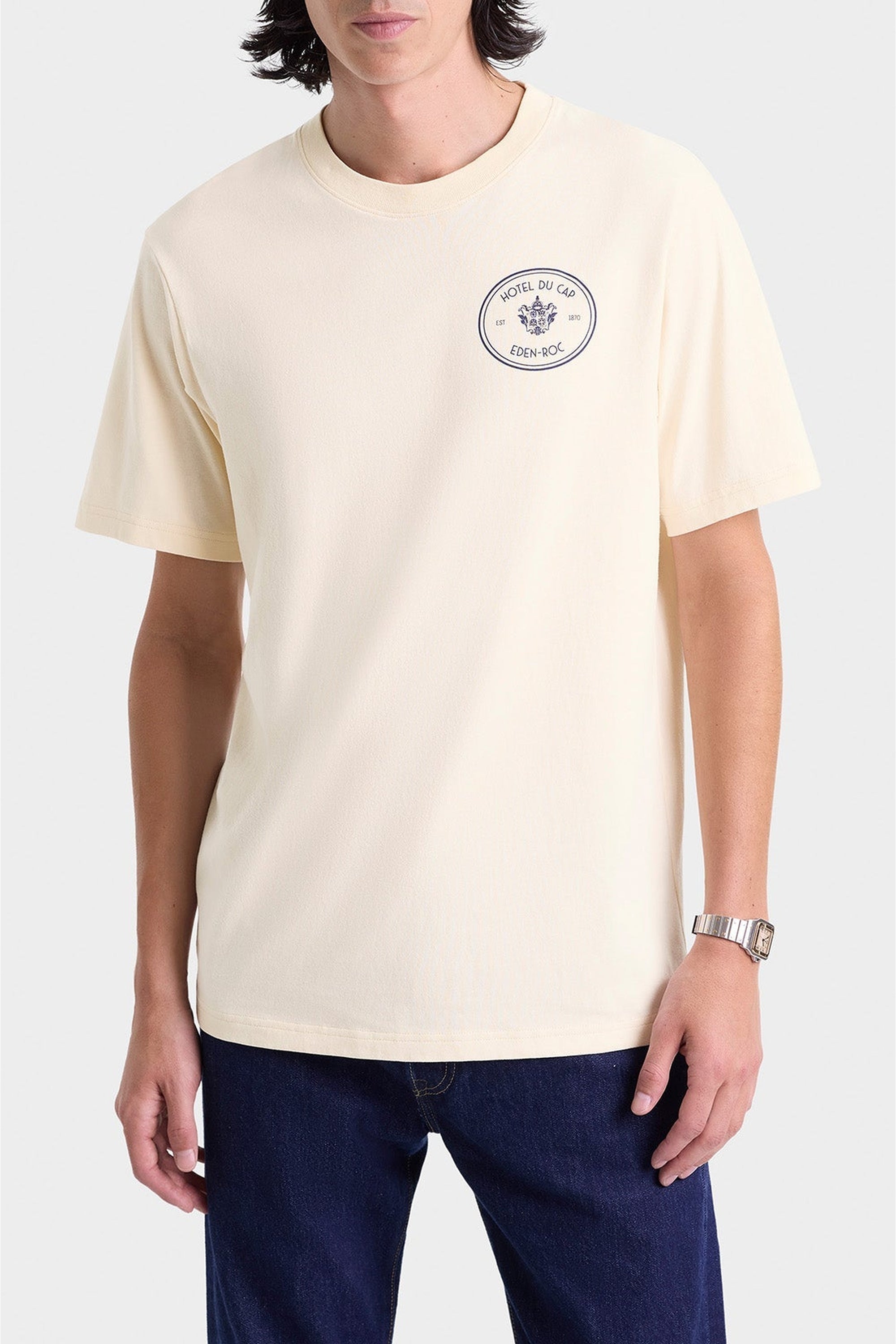 T-shirt Kennedy Crest à impression - Cream