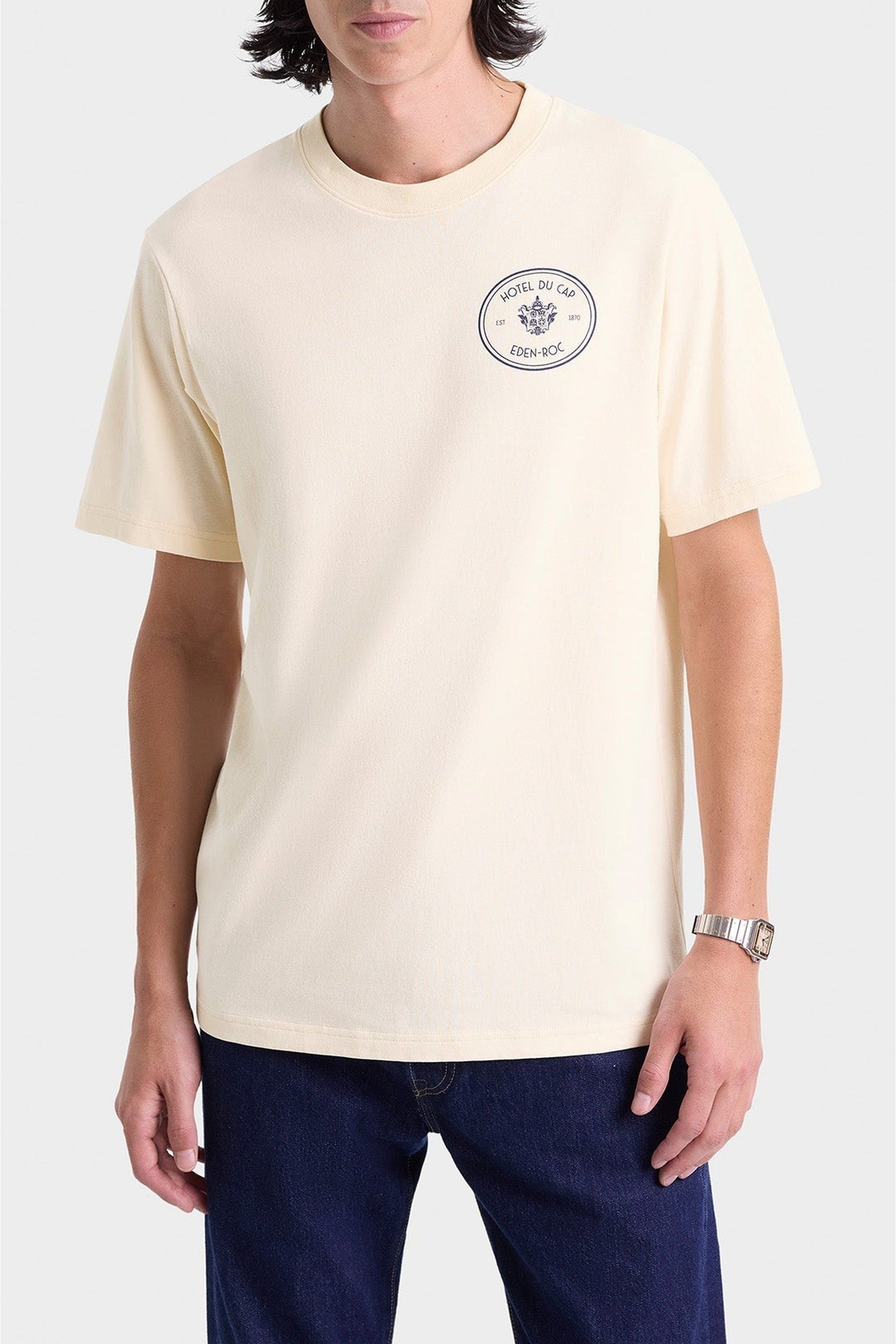 T-shirt Kennedy Crest à impression - Cream