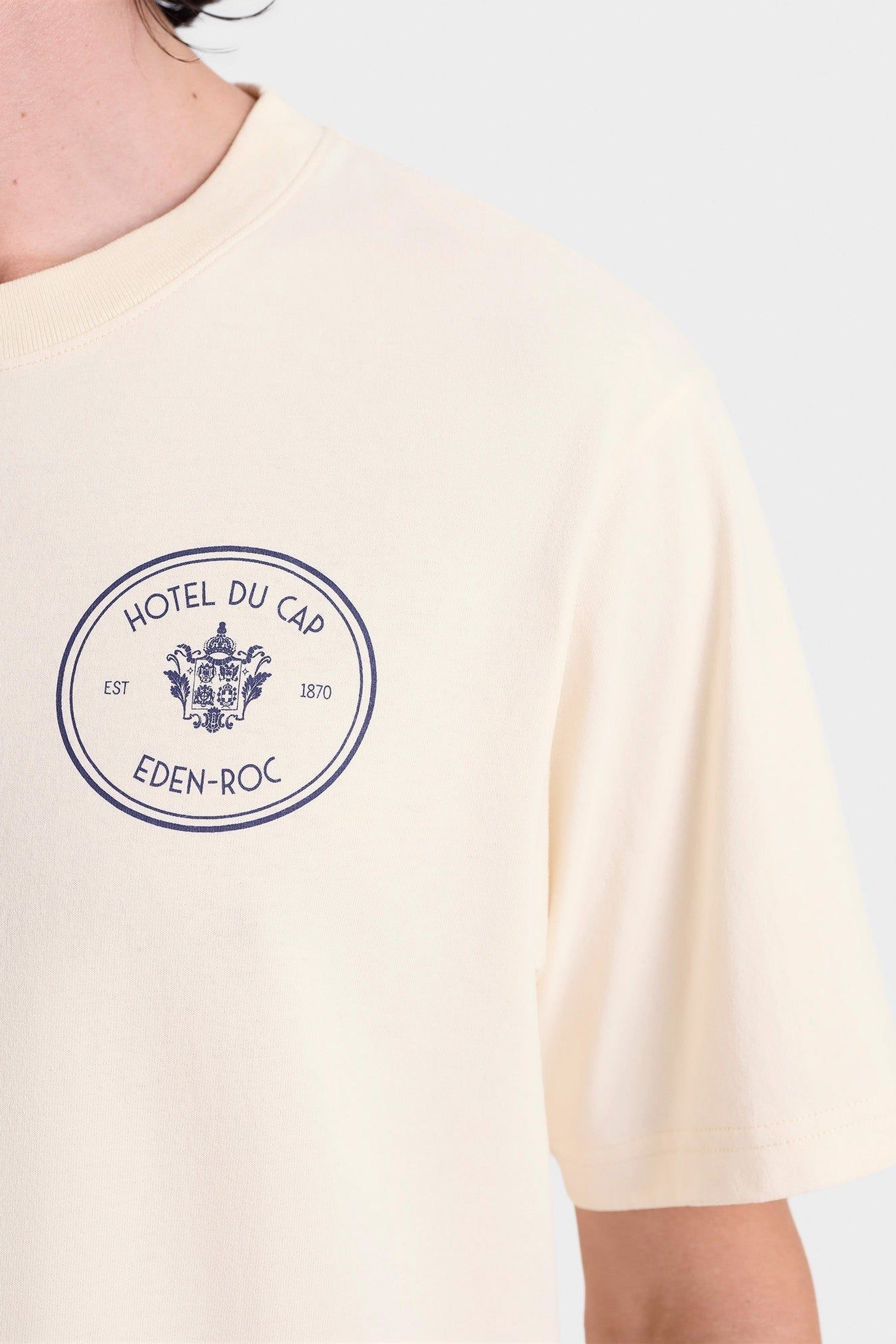 T-shirt Kennedy Crest à impression - Cream