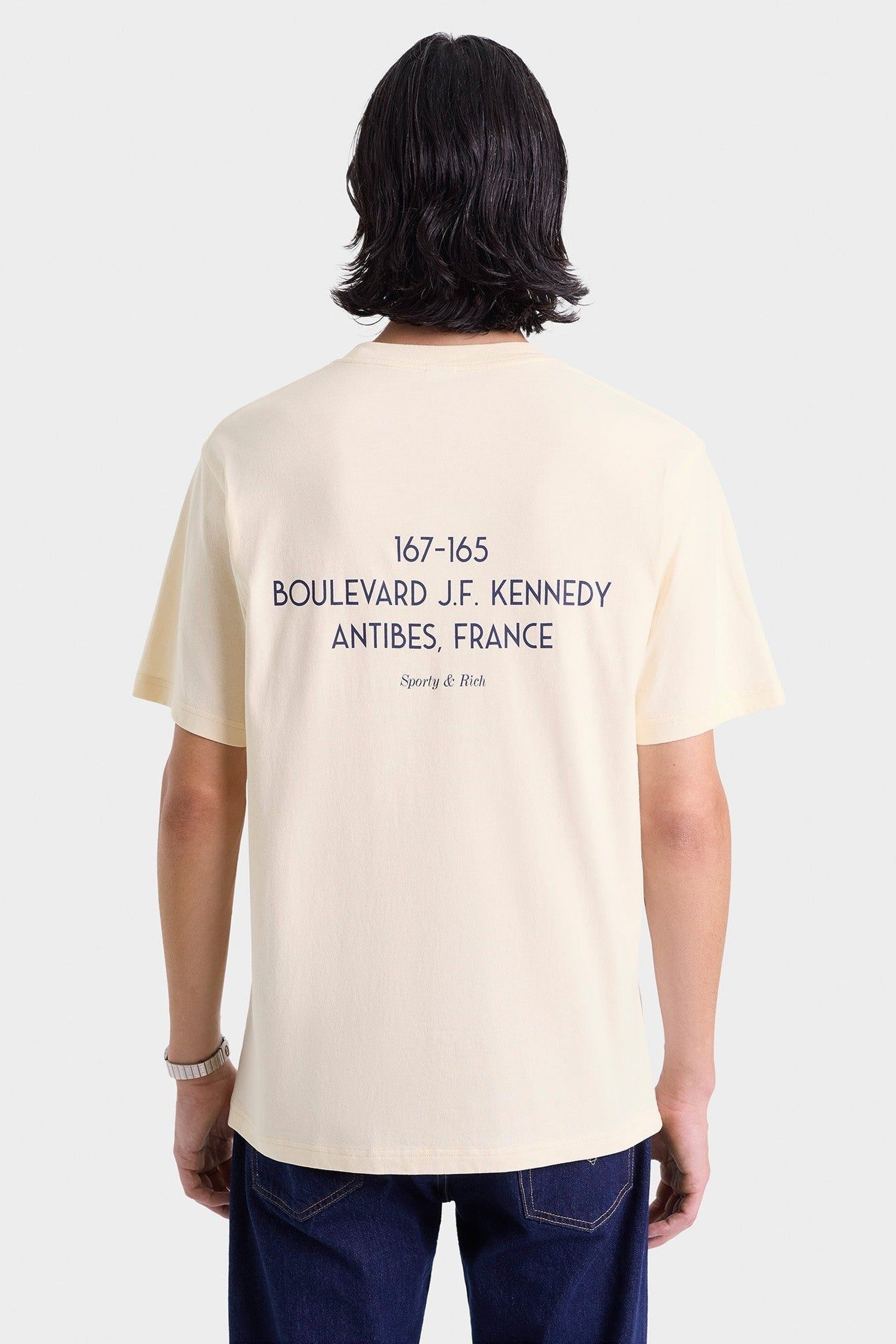 T-shirt Kennedy Crest à impression - Cream