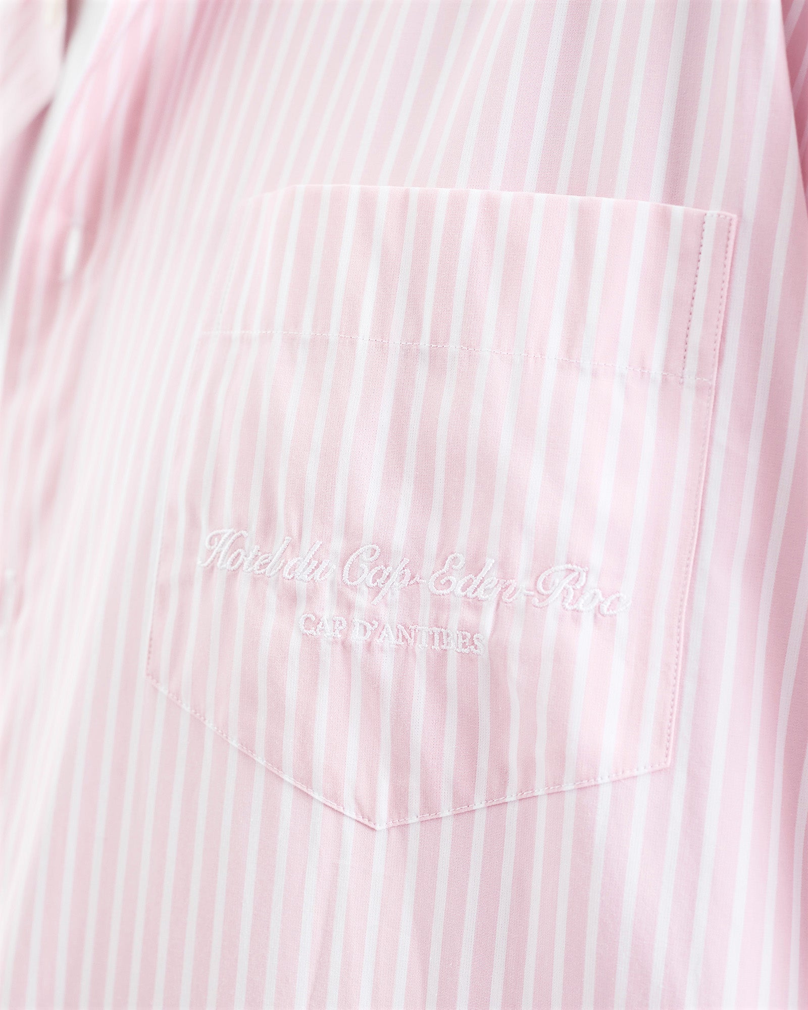 Chemise Eden Script oversize à rayures - Pink & White Stripe