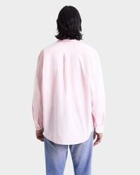 Chemise Eden Script oversize à rayures - Pink & White Stripe