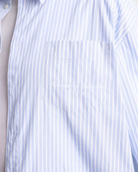 Chemise Eden Script oversize à rayures - Blue & White Stripe