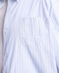 Chemise Eden Script oversize à rayures - Blue & White Stripe