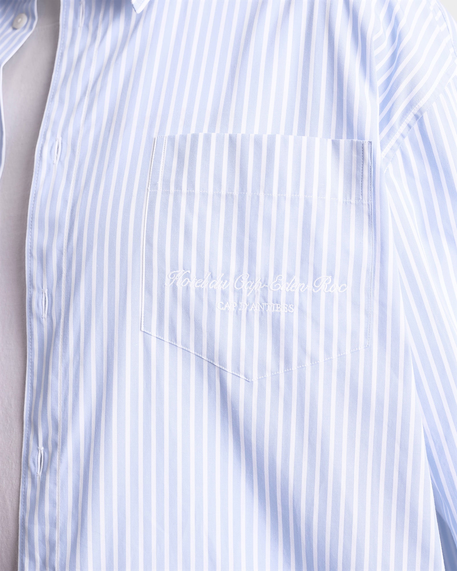 Chemise Eden Script oversize à rayures - Blue & White Stripe