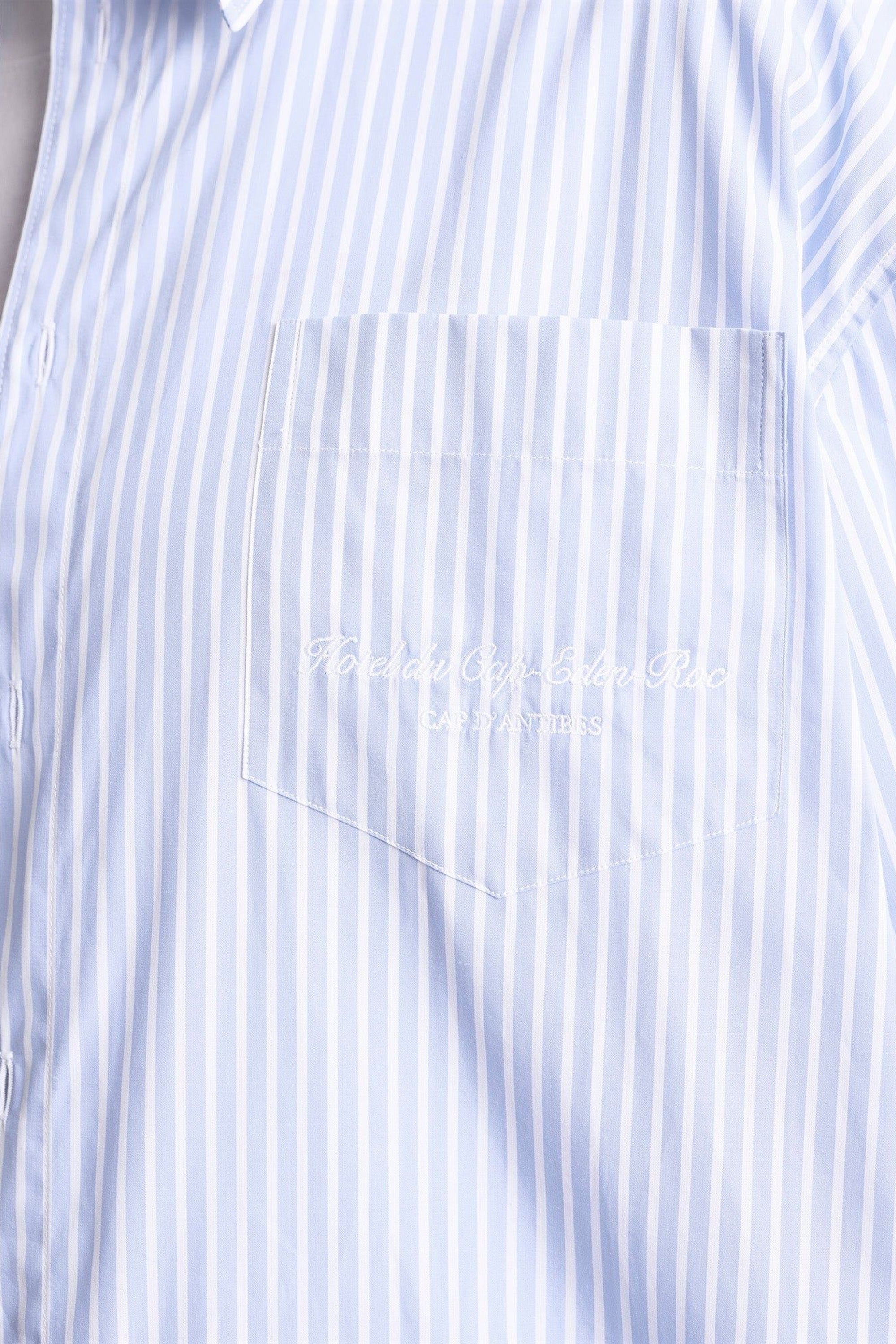 Chemise Eden Script oversize à rayures - Blue & White Stripe