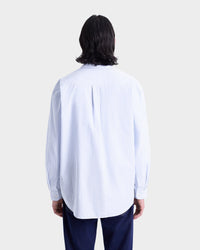 Chemise Eden Script oversize à rayures - Blue & White Stripe