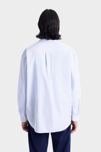 Chemise Eden Script oversize à rayures - Blue & White Stripe