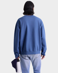 BH Riding Club Crewneck - Pier Blue & Ecru