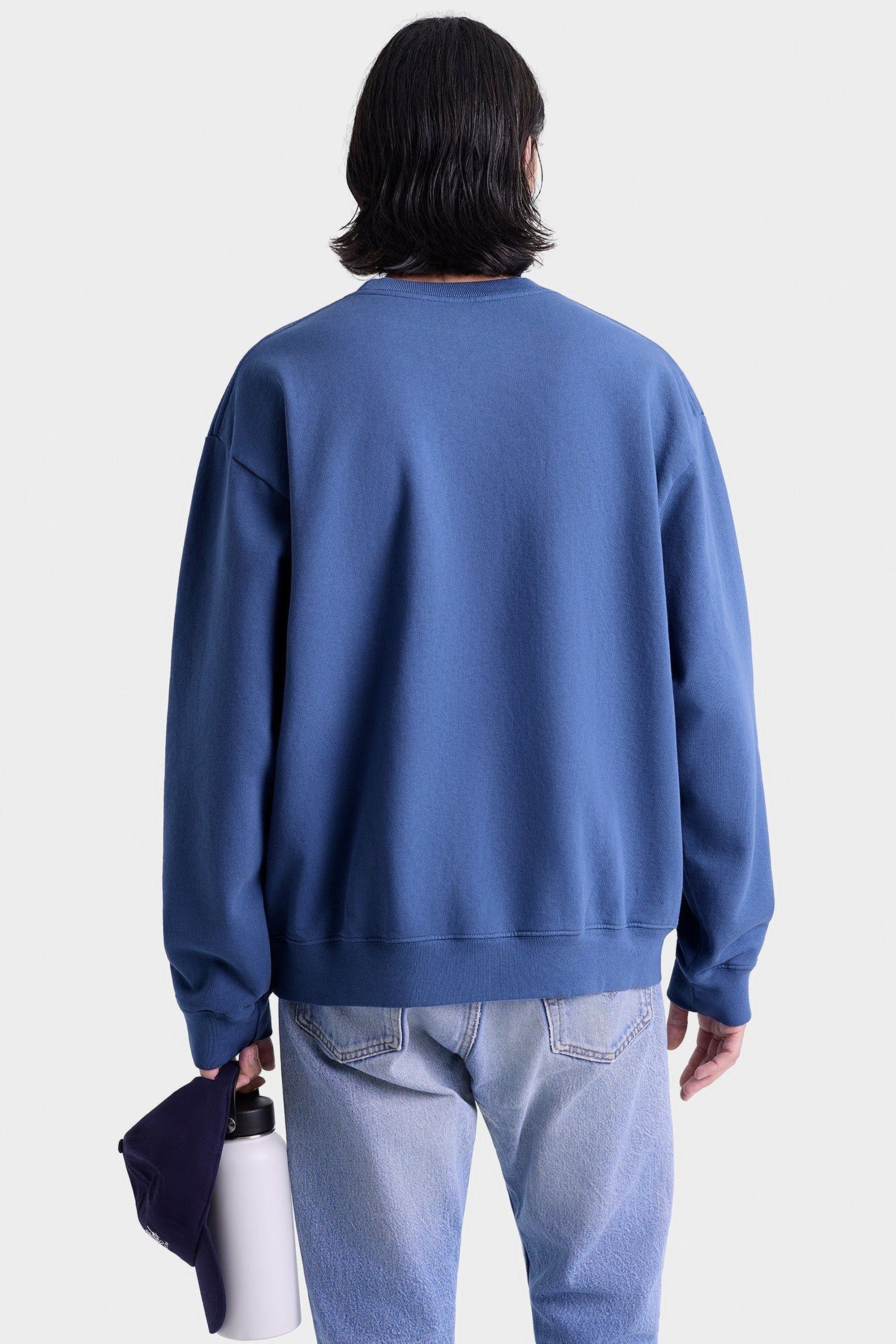 BH Riding Club Crewneck - Pier Blue & Ecru