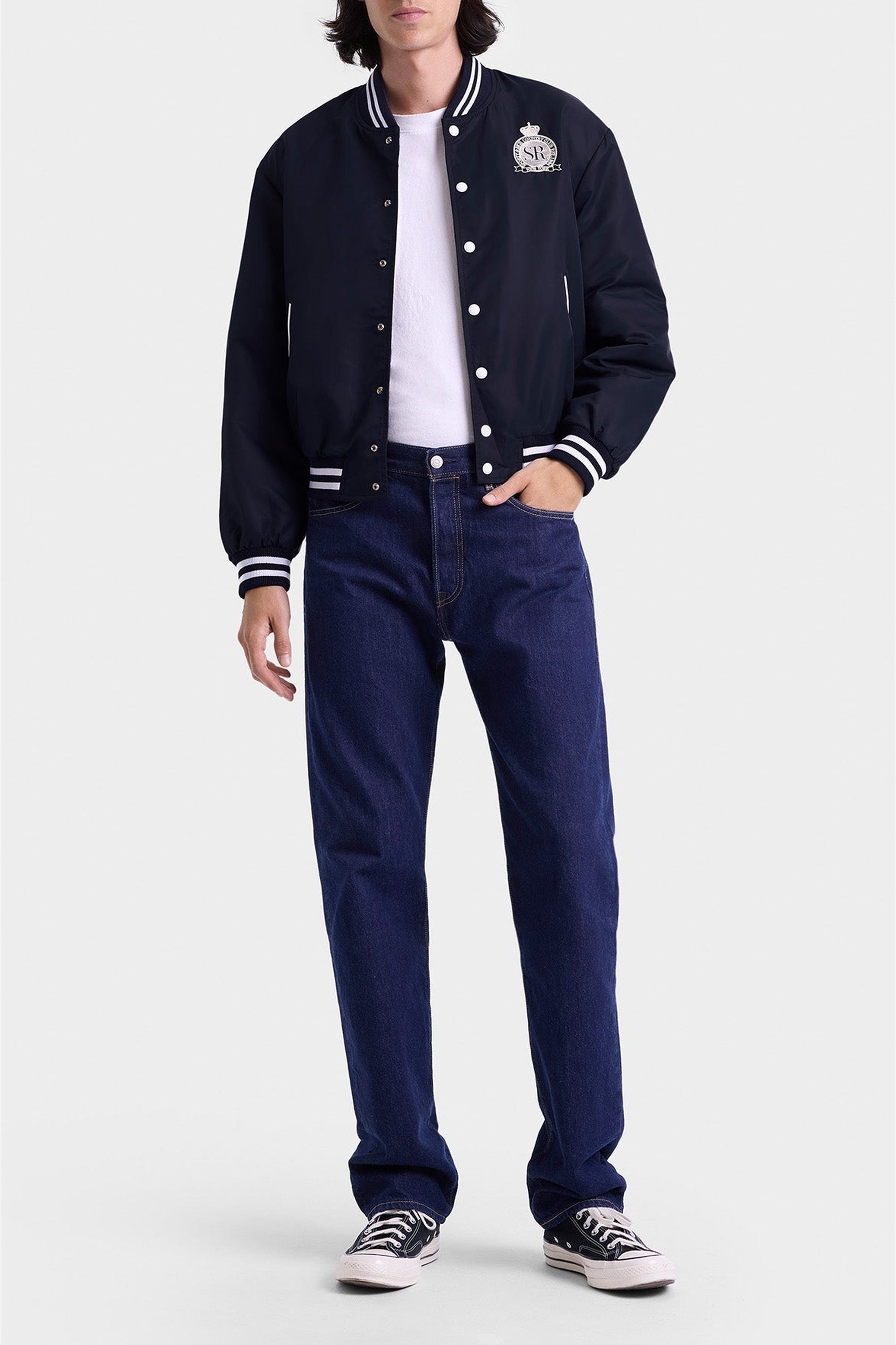 Veste bomber Varsity - Dark Navy