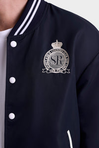 Veste universitaire Royal Club - Bleu Marine & Blanc