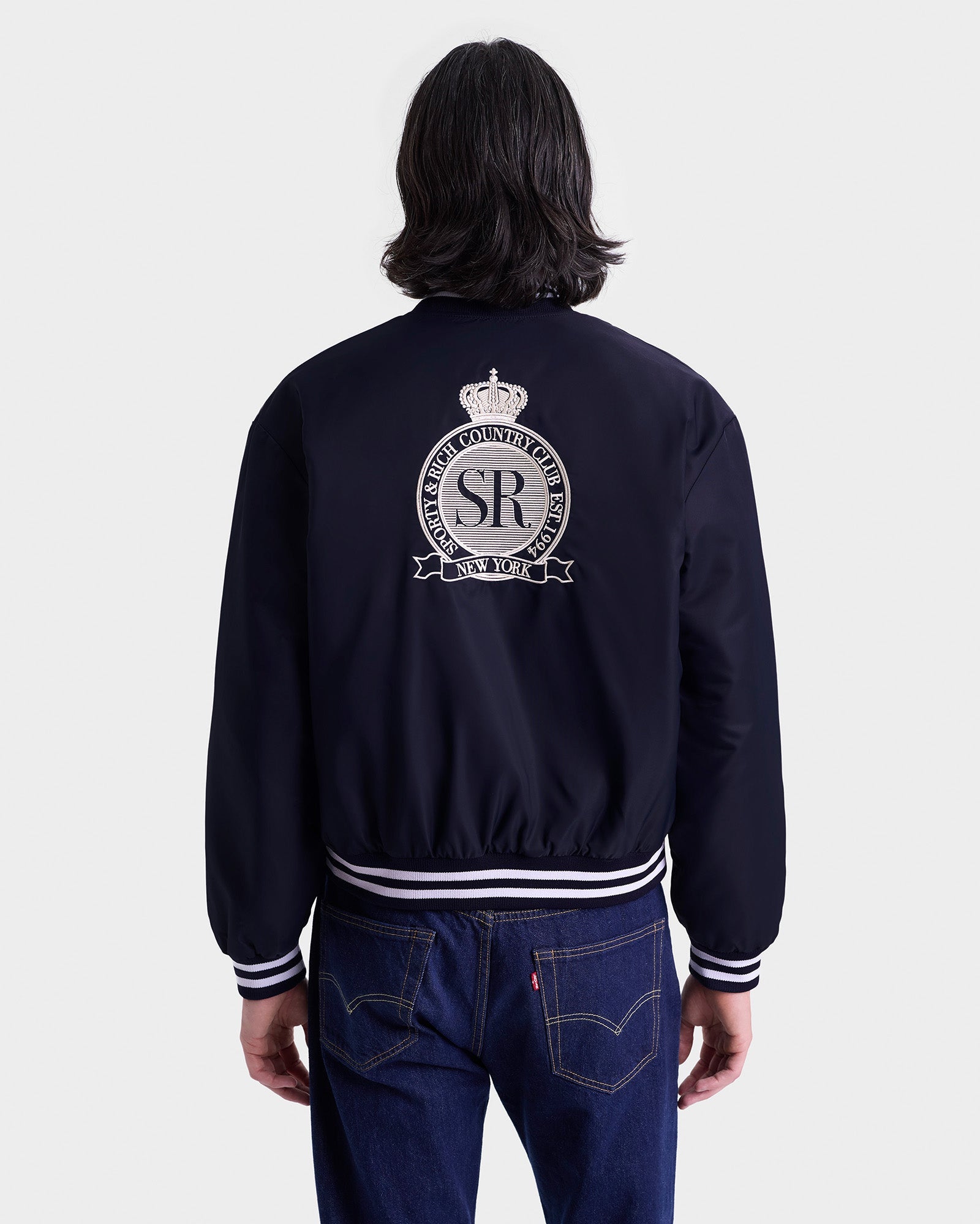 Veste bomber Varsity - Dark Navy