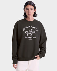 BH Riding Club Crewneck - Faded Black & White