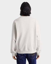 Pull à col rond Yale Ivy - Gris chiné/Bleu marine