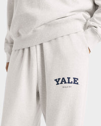 Pantalon de survêtement large Yale Classic - Gris chiné/Bleu marine