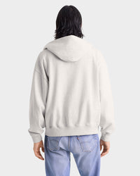 Sweat à capuche zippé Yale Classic - Gris chiné/Bleu marine