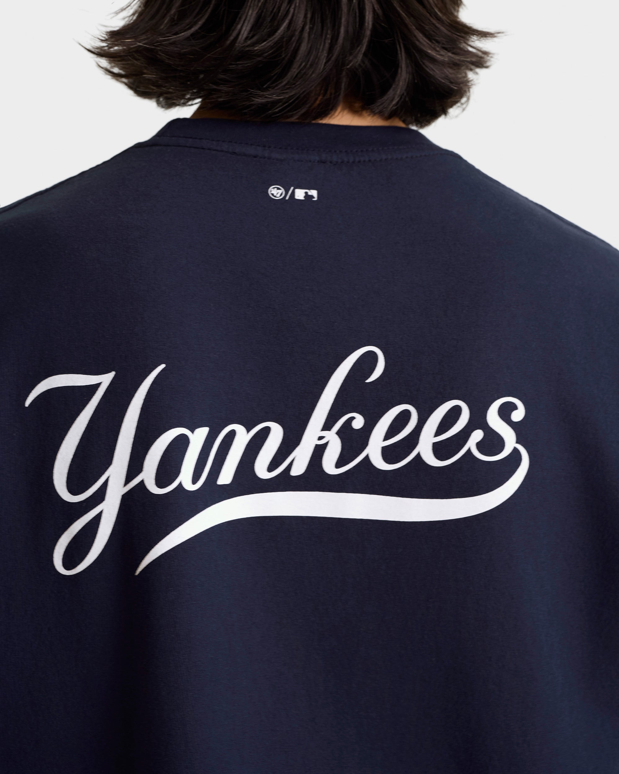 T-shirt Yankees Curve - Bleu marine/Blanc