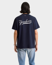 T-shirt Yankees Curve - Bleu marine/Blanc