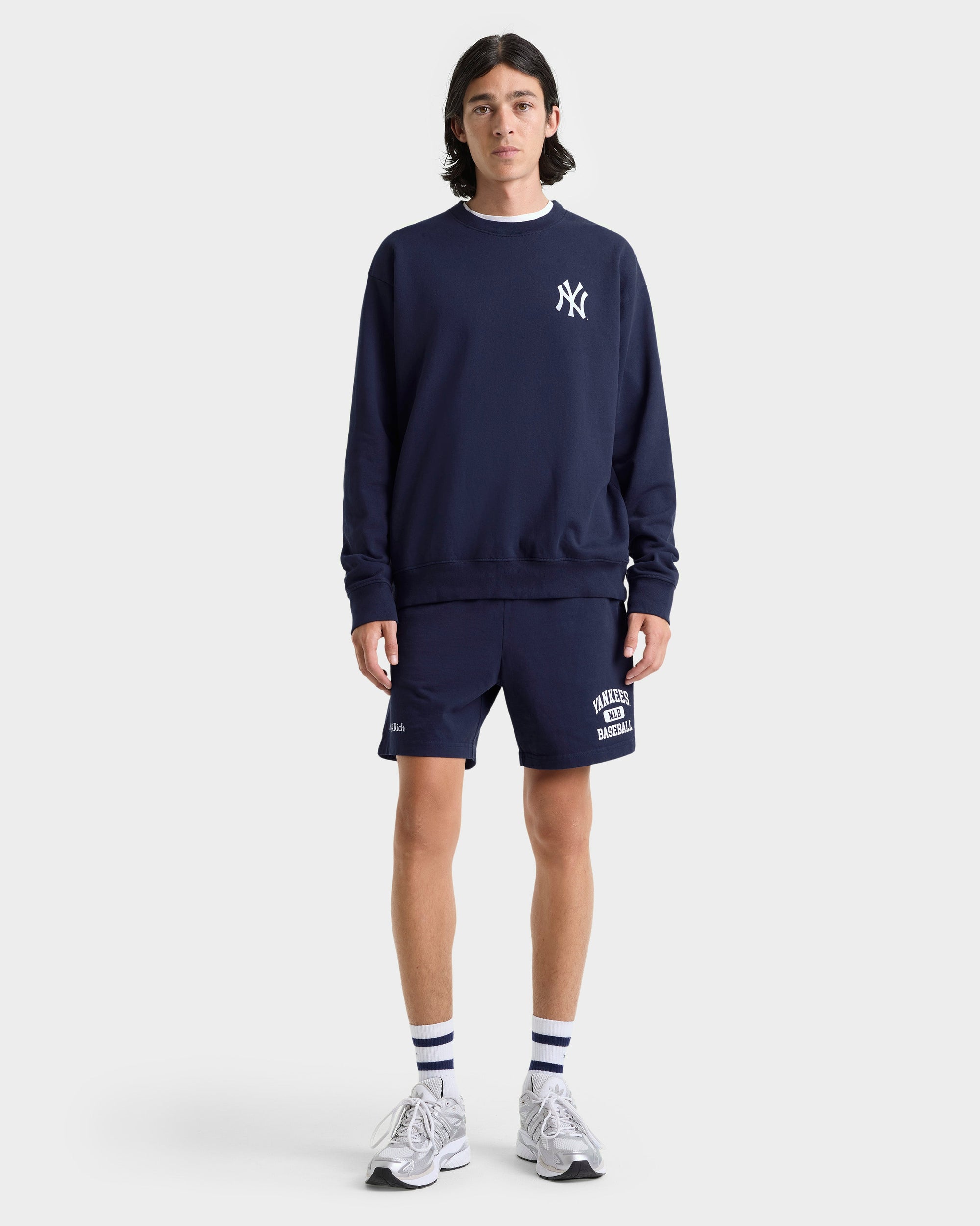 Yankees Ivy Gym Short - Navy & White