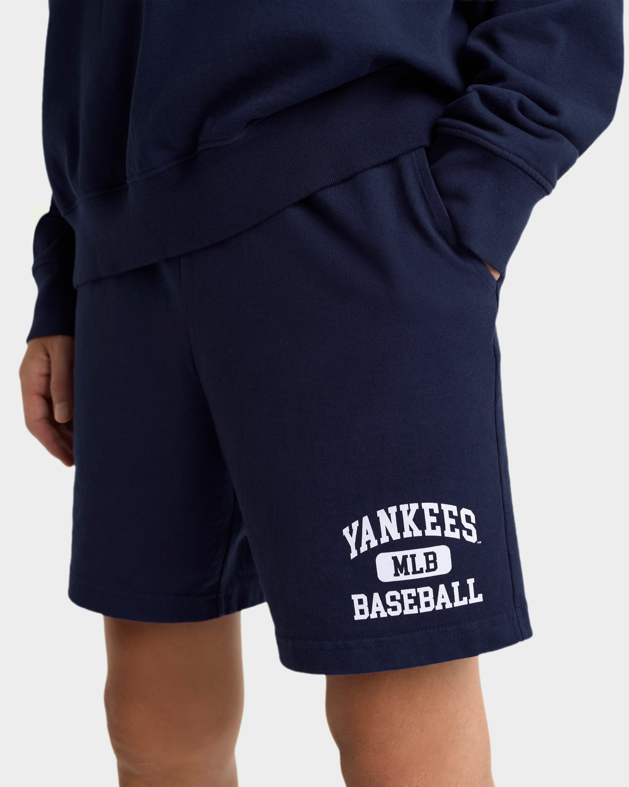 Yankees Ivy Gym Short - Navy & White