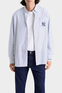 Chemise oversize à rayures - Navy Striped
