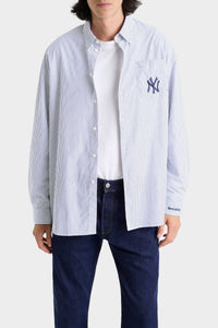 Chemise oversize à rayures - Navy Striped