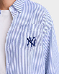 Chemise oversize Heritage Yankees Serif - Rayures bleues/Bleu marine