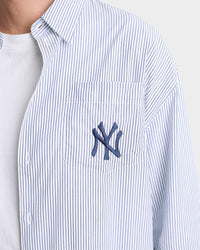 Chemise oversize à rayures - Navy Striped