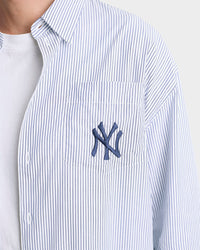 Chemise oversize à rayures - Navy Striped