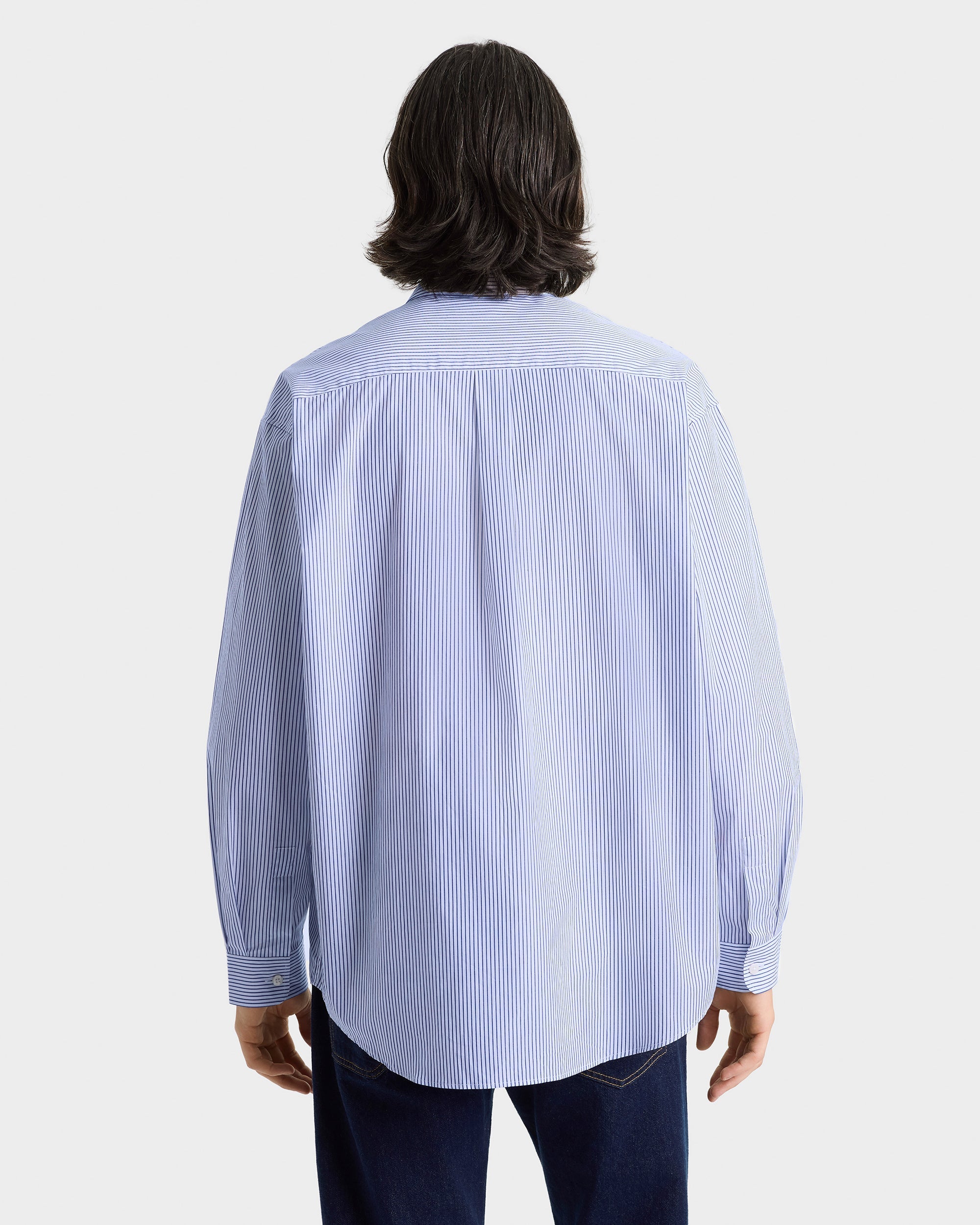 Chemise oversize Heritage Yankees Serif - Rayures bleues/Bleu marine