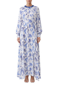 Robe Maelis imprimée - Coral Blue