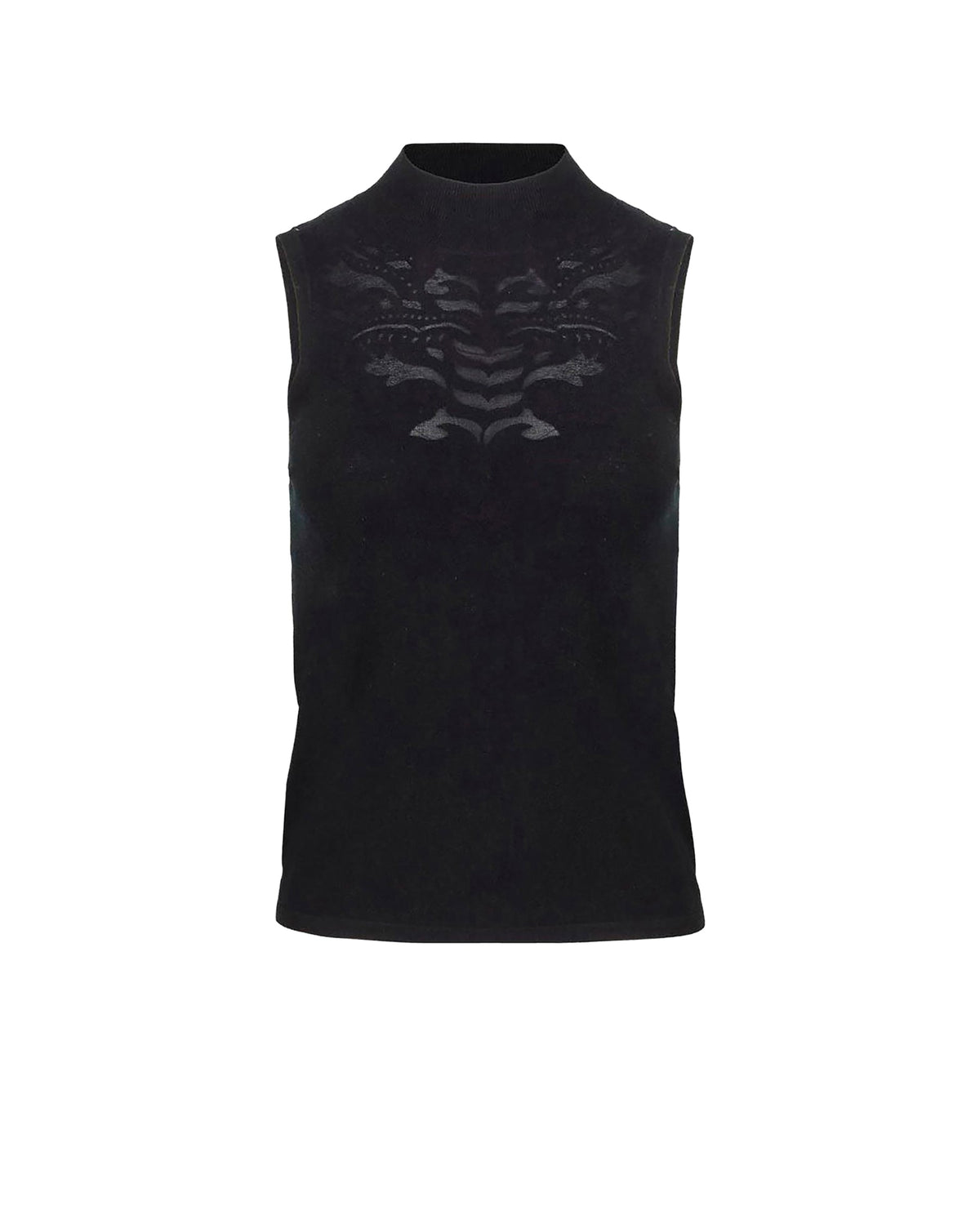 Pull sans manche Katixa en maille - Black