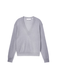 Pull col v - Gris Moyen