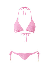Zigzag Pink Bas de bikini - Zigzag Pink