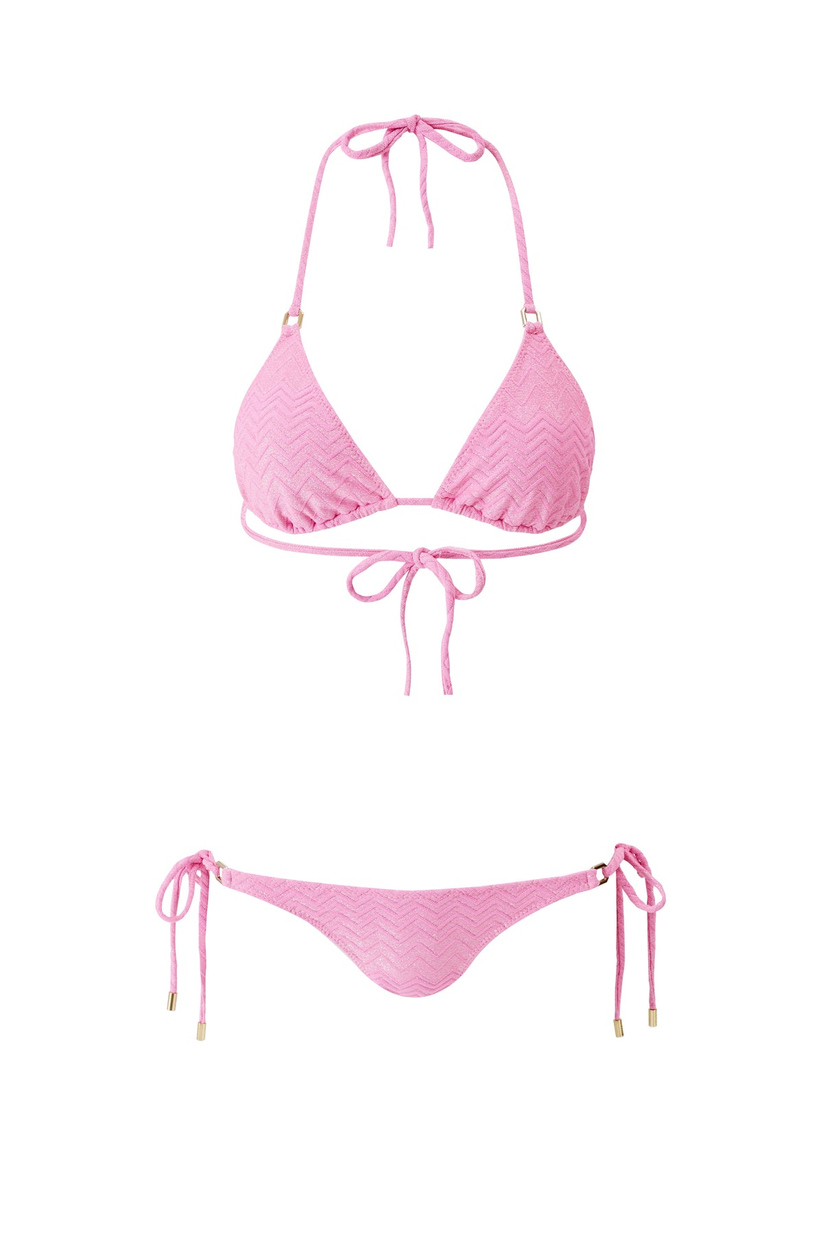Zigzag Pink Haut de bikini - Zigzag Pink