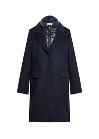 Manteau col tailleur - Marine