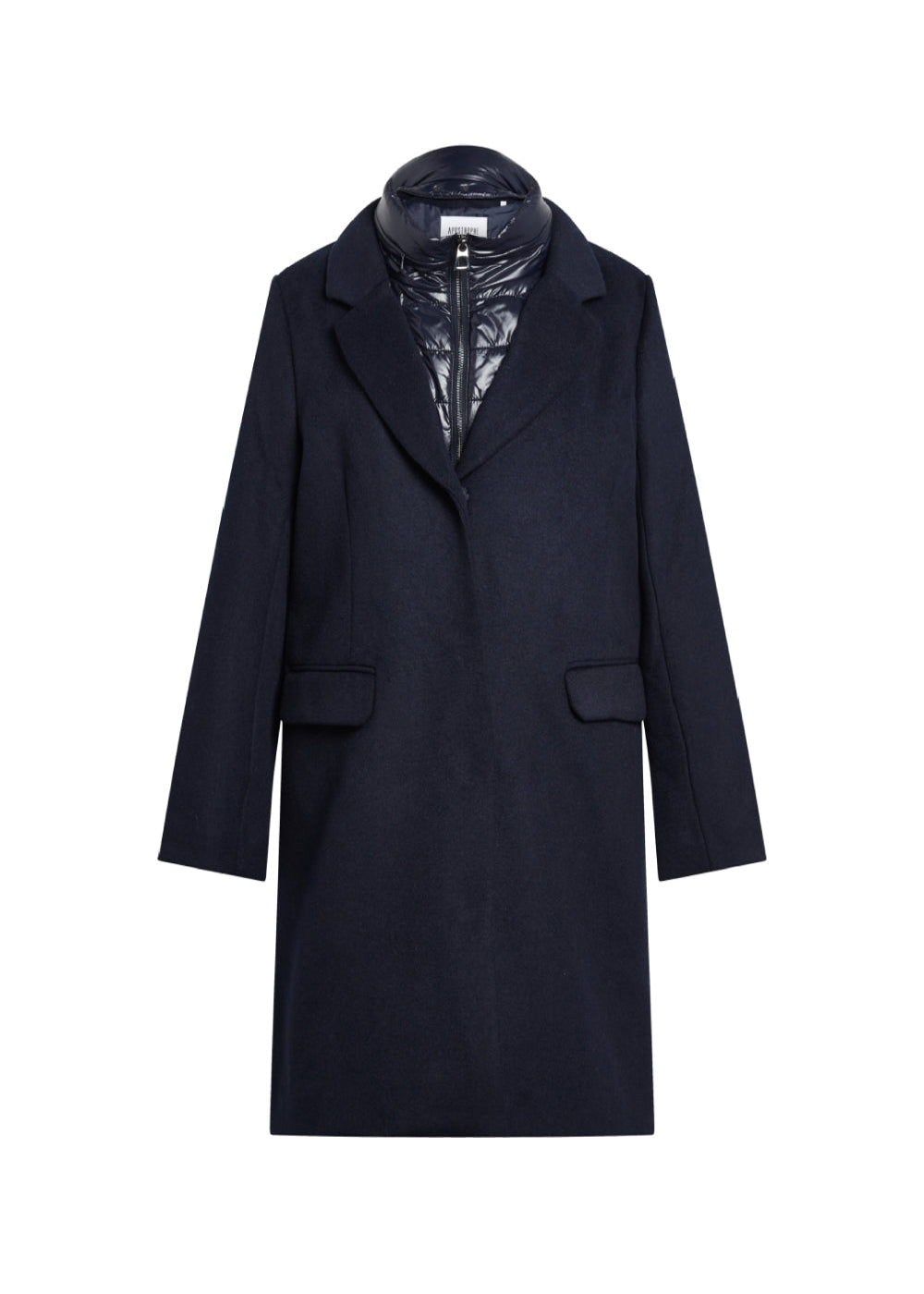 Manteau col tailleur - Marine