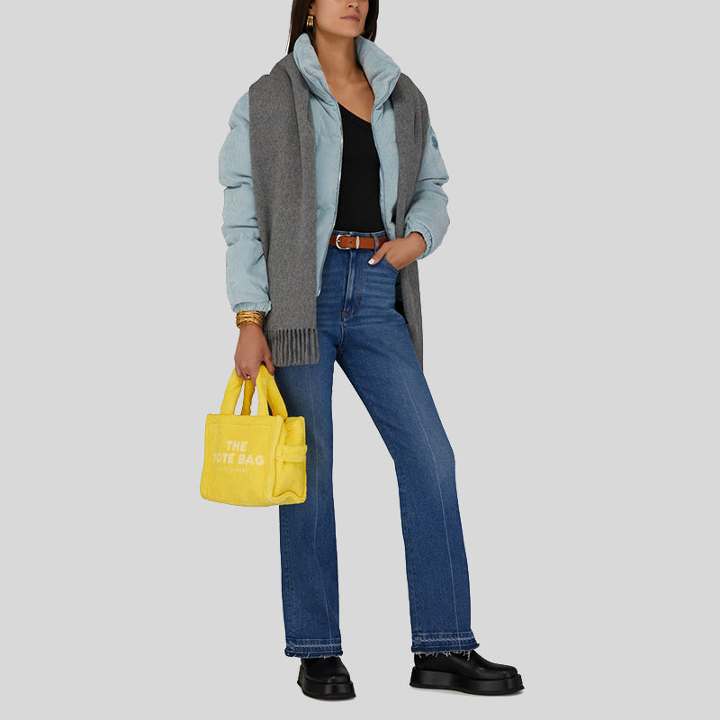 Petit sac à bandoulière The Tote Bag en fausse fourrure - Yellow