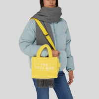 Petit sac à bandoulière The Tote Bag en fausse fourrure - Yellow