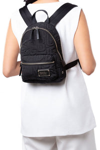 Petit sac à dos Workwear en denim - Black