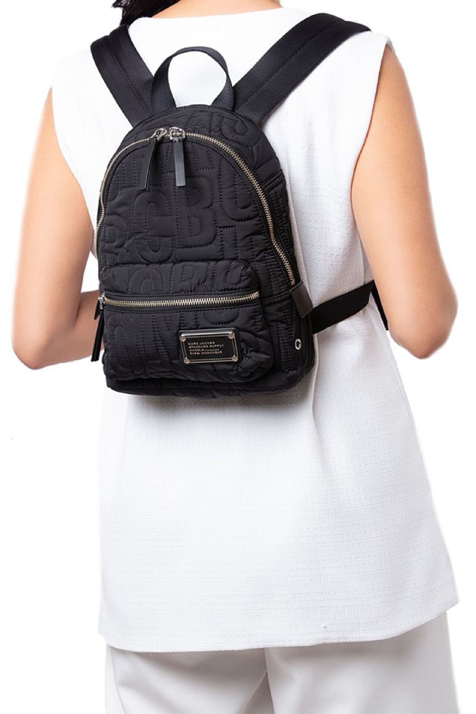 Petit sac à dos Workwear en denim - Black
